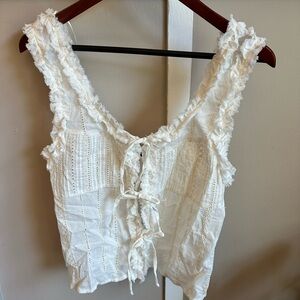 Zara Eyelet Lace Tank Top